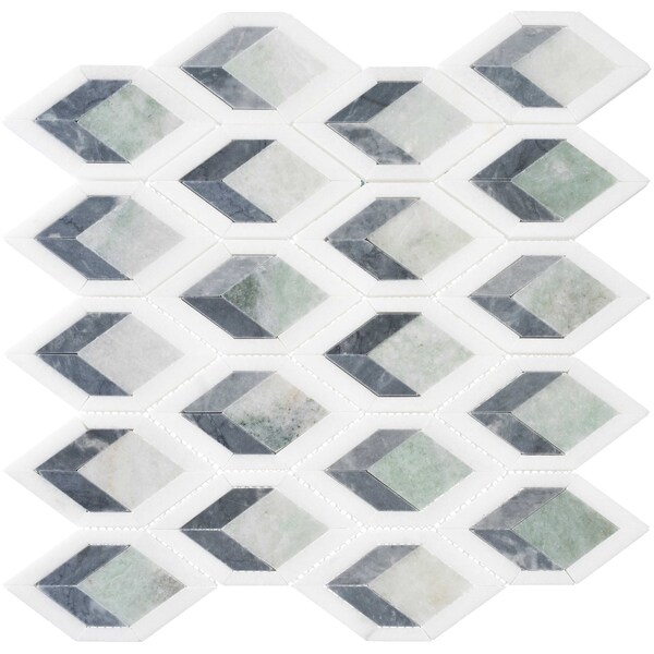 Andova Tiles Easton 5" x 3" Glass Novelty Mosaic Wall & Floor Tile ANDEAS335 - main